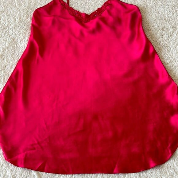 Vintage red slip nightgown size 1X - Picture 8 of 16
